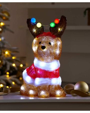 LED Christmas Dog Ornament