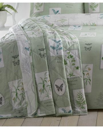 Floral Garden Cotton Blend Bedspread