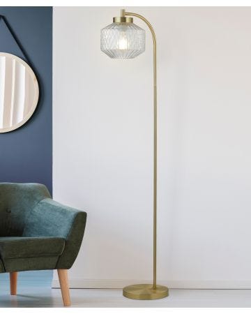 Satin Brass Floor Lamp
