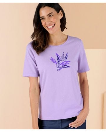 Leaf Print T-shirt