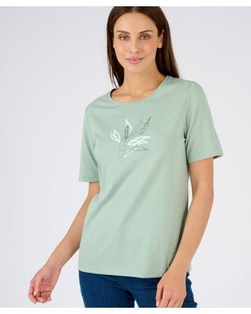 Leaf Print T-shirt