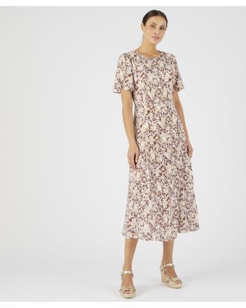 Crinkle Printed Dress