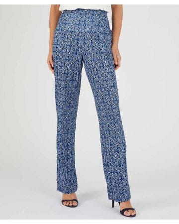 Print Pull-on Trousers 