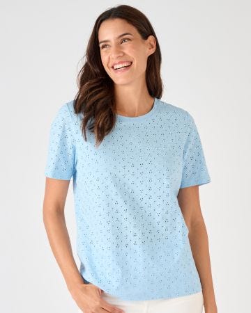 Broderie Anglais Style T-shirt 