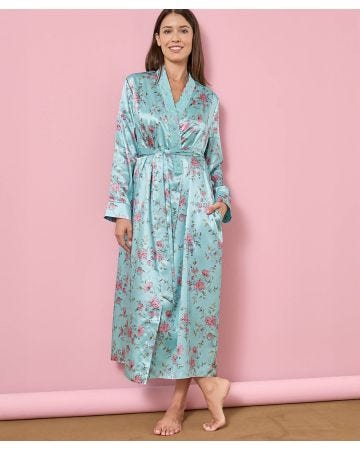 Satin Print Dressing Gown 