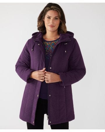 First Avenue Moss Print Coat