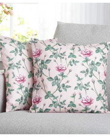 Pack of 2 Rose Cushion Covers