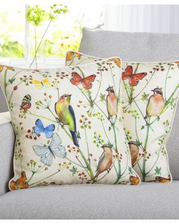 Pack of 2 Bird Cushion Covers