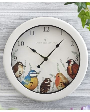 Country Living Outdoor Bird Clock