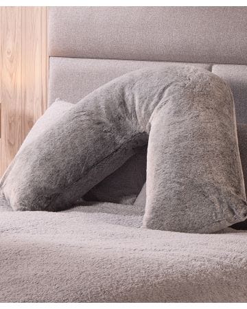FAUX FUR V-SHAPE PILLOW