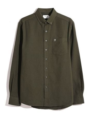 Farah Oxford Plain Long Sleeve Shirt