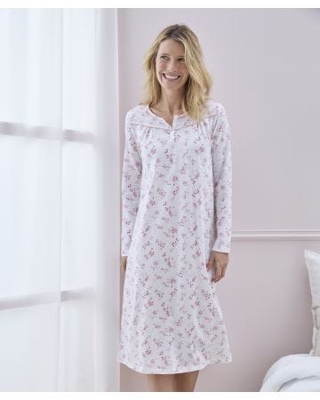 Long Sleeve Jersey Nightdress 