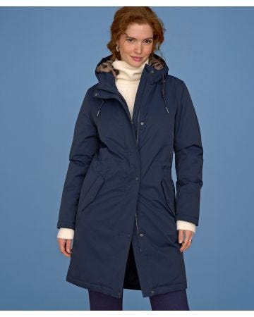 Parka with Faux Fur Lined Hood