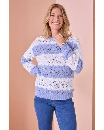 Fancy Stitch Stripe Jumper 