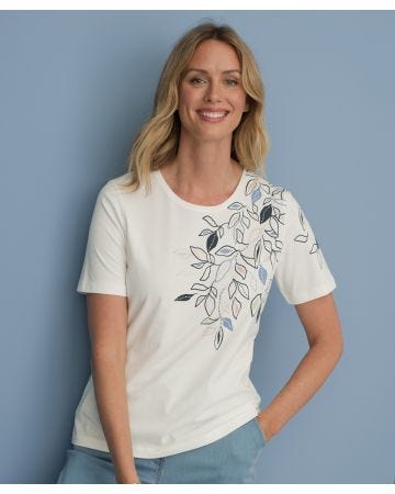 Placement Print T-shirt 