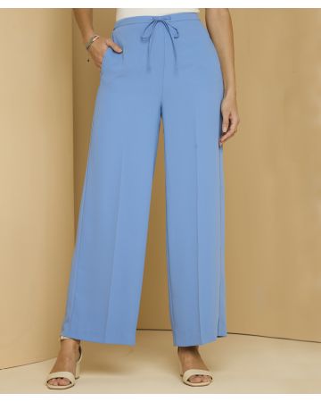 Pull-on Wide Leg Trousers