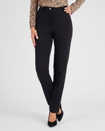 Piped Detail Trousers