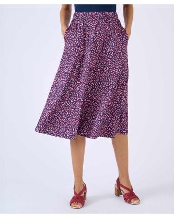 Printed Brushed Finish Skirt