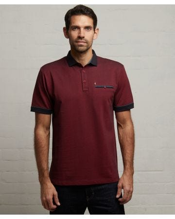 Gabicci Short Sleeve Oxford Jersey Polo