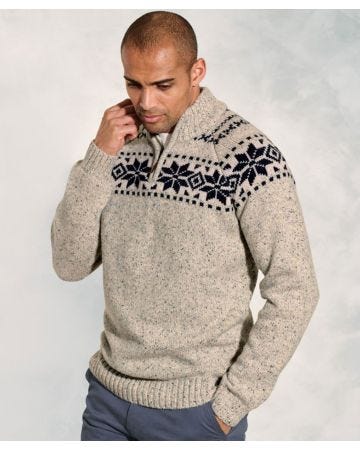 Brook Taverner Fairisle Crew Neck Jumper
