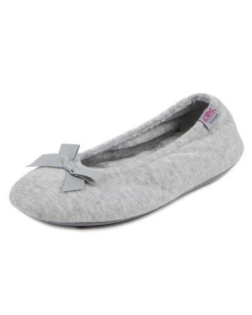 Totes Isotoner Ladies Terry Ballerina Slippers  