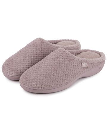 Totes Isotoner Ladies Popcorn Mule Slippers
