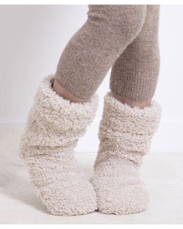 Totes toasties Ladies Faux Fur Bootie Slipper Socks