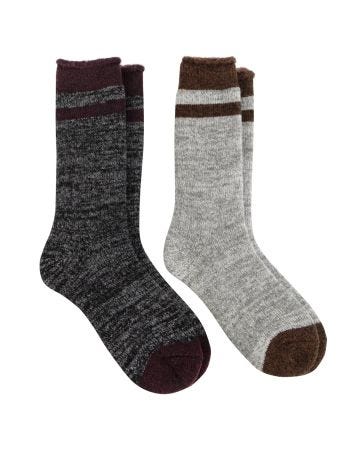 Totes Mens 2pk Cashmere Blend Ankle Socks