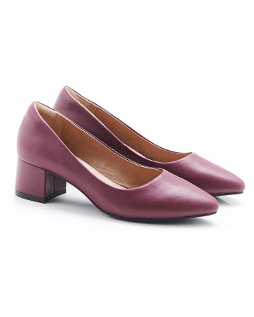 Block Heel Court Shoe  