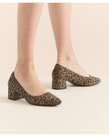 Block Heel Court Shoe  