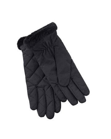 Faux Fur Trim Gloves