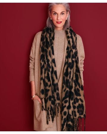 Leopard Print Scarf