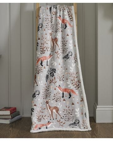 Winter Wildlife Throw