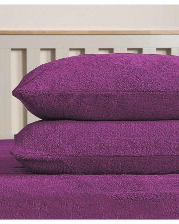 Pack of 2 Teddy Fleece Pillowcases