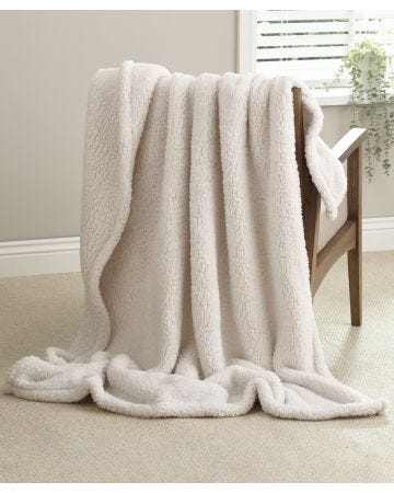 Pack of 2 Sherpa Throws 