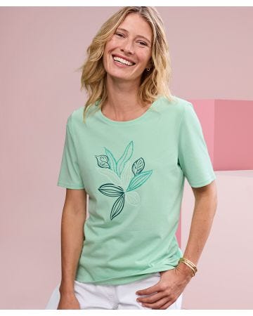 Glitter Print T-shirt 