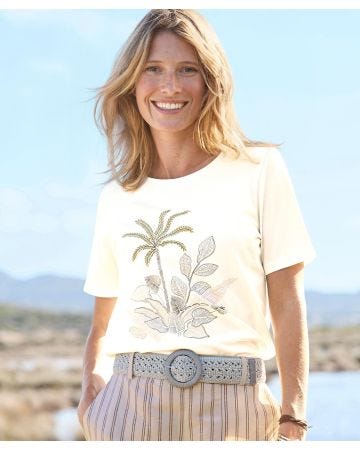 Print Cotton Rich T-shirt