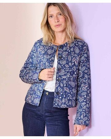 Print Quilted Jacket