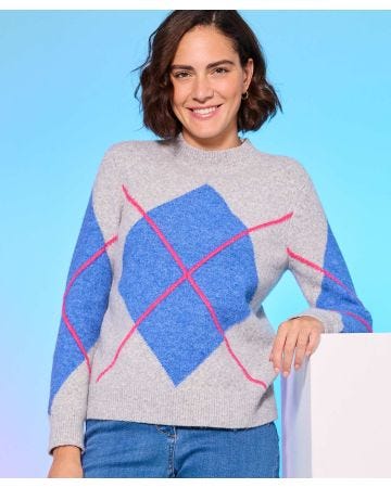 Thermolactyl Argyle Jumper