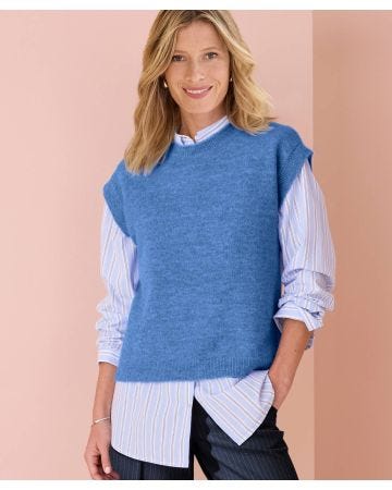 Alpaca-blend Sleeveless Jumper 