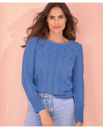 Pointelle & Cable Jumper