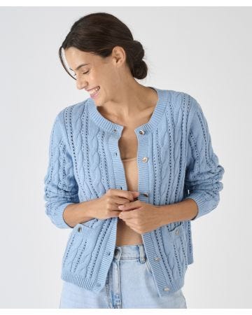 Pointelle Cardigan 
