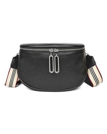 Envy - Leather Cross Body Bag Patterned Strap 