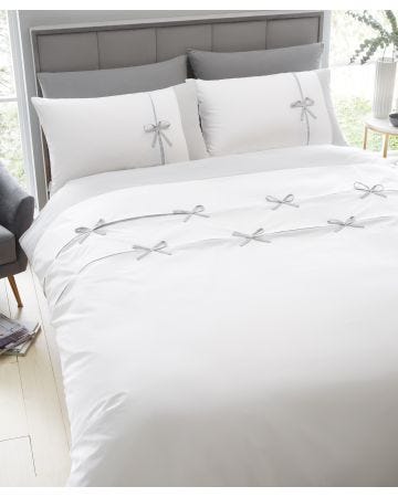 CATHERINE LANSFIELD LOFT MILO BOW DUVET SET
