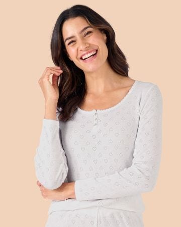 Thermolactyl Long Sleeve Pointelle T-shirt 