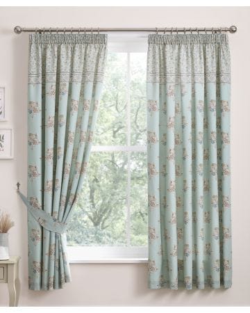 Lorena Patchwork Pleat Curtains