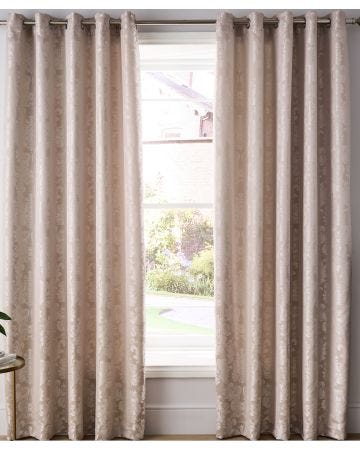 Catherine Lansfield Signature Collection Art Deco Pearl Lined Curtains.