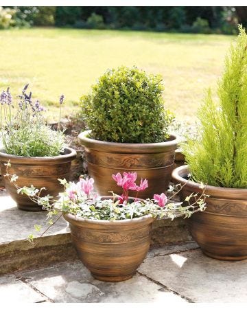 Antique Planters 4 Pack