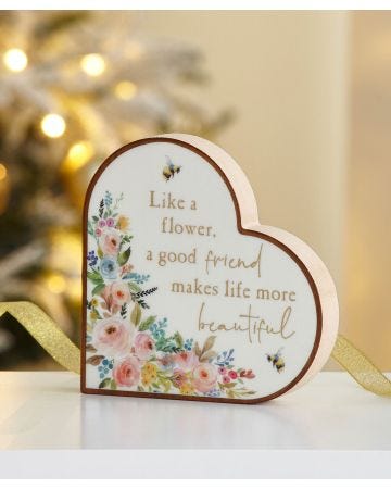 Friends heart plaque