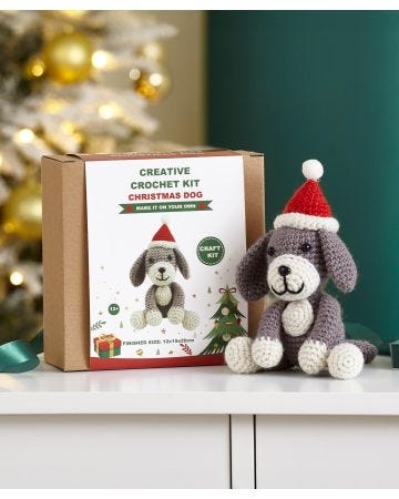 Creative Crochet Kit - Christmas Dog